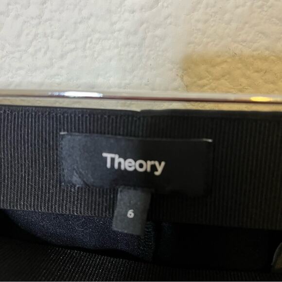 Theory Skinny Legging NP Clic Satin Leggings Black Womens Size 6 - Picture 5 of 7